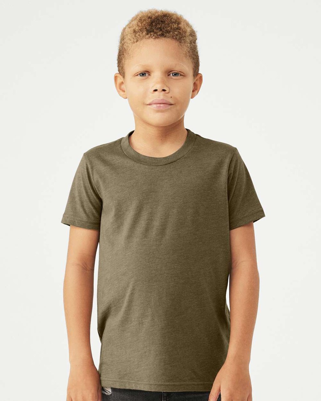 BELLA + CANVAS® Youth CVC Jersey Crew Neck Tee – Cotton Blend T-Shirt for Everyday Wear